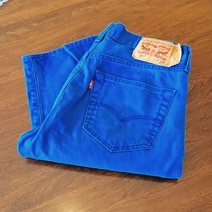 Levi's Electric Blue 501's
